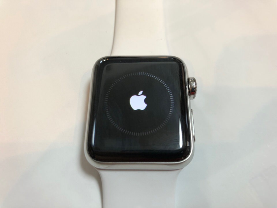 Apple Watchの初期化は時間がかかる