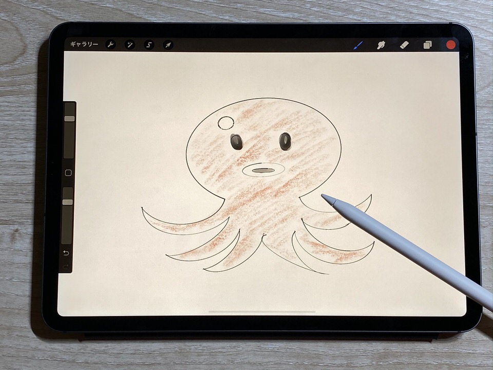 iPadとApple Pencilで絵を書く