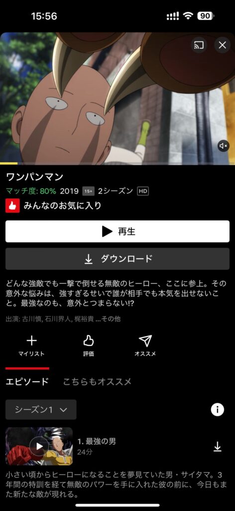 Netflixでワンパンマンを視聴するにはVPNサービスを活用する