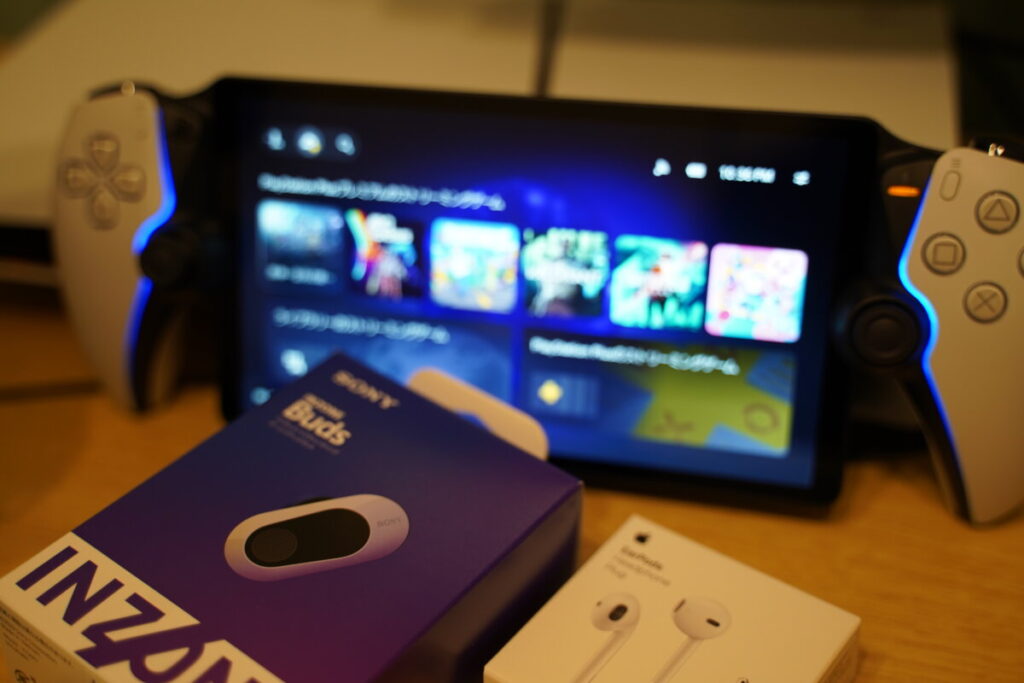 筆者の私はINZONE BudsとEar Podsの2つ体制