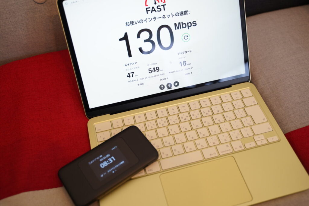 MacBook NEOとポケットWi-Fi（WiMAX）を接続「Speed Wi-Fi DOCK 5G 01」